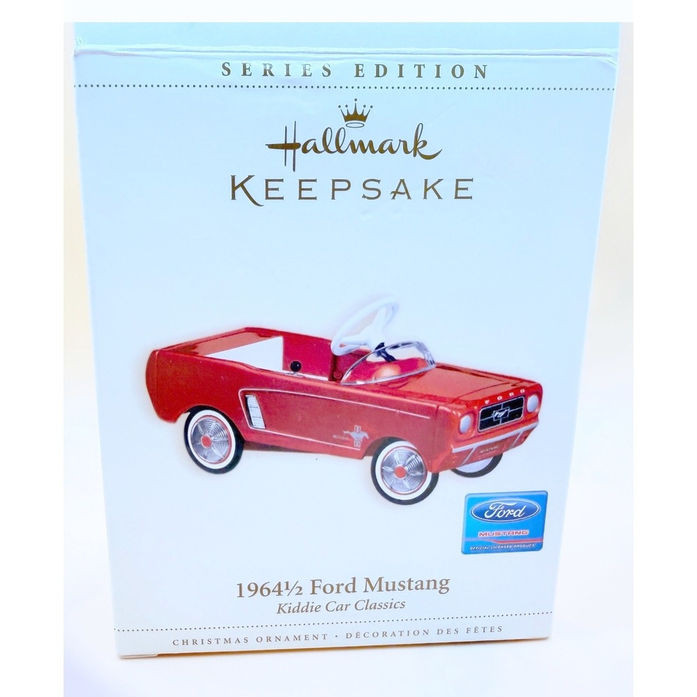 2006 Hallmark 1964½ Ford Mustang Kiddie Car Classics Ornament 13th in Series